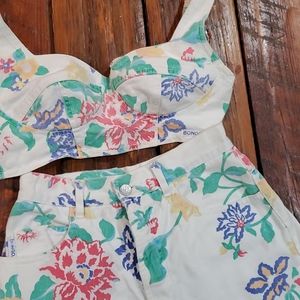 Vintage BONGO Bralette and shorts.